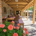 Biergarten, Landgasthof "Zum Goldenen Kreuz" Pfrungen