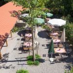 Biergarten, Landgasthof "Zum Goldenen Kreuz" Pfrungen