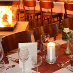 Der Festsaal festlich eingedeckt, Landgasthof "Zum Goldenen Kreuz"
